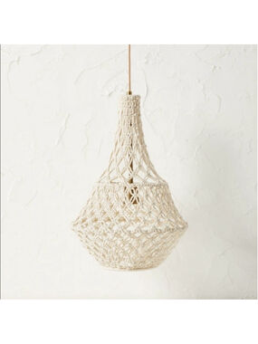 Large Rope Pendant White - Opalhouse designed with Jungalow